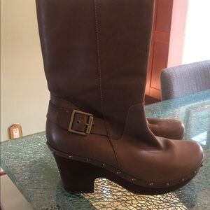 Kork-Ease Chocolate Brown Heeled Boots